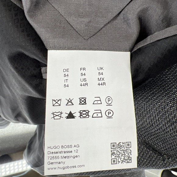 Hugo Boss Mens Wool Linen Blazer‎ 2-Button Sports Coat Jacket 44R BIELLA - Picture 14 of 14